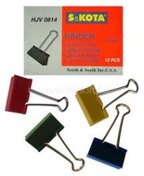 SAKOTA 51mm 12db/csomag színes iratcsipesz (HJV0814) (HJV0814)
