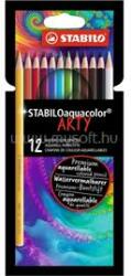 STABILO ARTY Aquacolor 12db-os vegyes színű színes ceruza (STABILO_1612-1-20) (STABILO_1612-1-20)