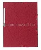 Exacompta A4 prespán cseresznyepiros gumis mappa (P2110-0582) (P2110-0582)