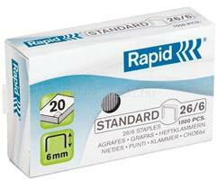 RAPID Standard 26/6 1000db/doboz fűzőkapocs (RAPID_24861300) (RAPID_24861300)
