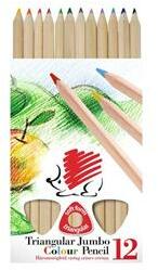ICO ICO Jumbo háromszög alakú natúr 12db-os vegyes színű színes ceruza (SÜNI_7140135000) (SÜNI_7140135000)