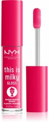 NYX Cosmetics This is Milky Gloss Milkshakes lip gloss hidratant produs parfumat culoare 09 Berry Shake 4 ml
