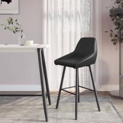 vidaXL Scaun de bar, gri, piele ecologică (338735)