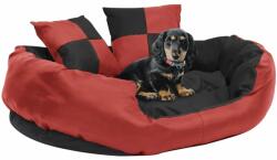 vidaXL Pernă reversibilă lavabilă pt câini, roșu și negru, 85x70x20 cm (171216)