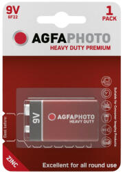 AgfaPhoto Elem 9V féltartós heavy duty 1db/bliszter (AgfaPhoto) (APF9V)