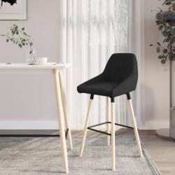 vidaXL Scaun de bar, negru, material textil (338746)