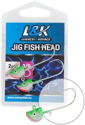 L&K Jig turnat L&K Fish Head, 1/0, 3g, 2buc/plic (59102505)