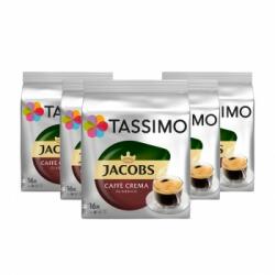 TASSIMO Set 5 x Cutii Capsule Cafea Tassimo Jacobs Caffe Crema Classico 80 bauturi x 150 ml, 80 capsule