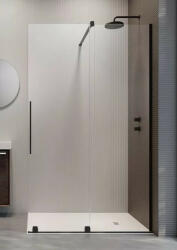 Radaway Furo Black 90 Walk-in zuhanyajtó 48, 8x200 átlátszó üveg/fekete profilszín, jobbos 101064885401R (10106488-54-01R)