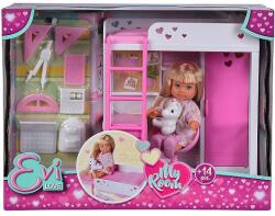 Simba Toys Évi baba hálószoba játékszett kiegészítőkkel