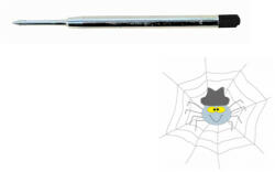  Tollbetét golyós GRAFO 0, 8mm fekete - spidershop