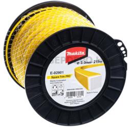 Makita szögletes damil, sárga, 3.0mm x 219m (E-02901)