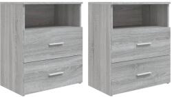 vidaXL Noptiere, 2 buc. , gri sonoma, 50x32x60 cm (815861)
