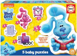 Educa Puzzle Baby Puzzles Blue´s Clues Educa 5 imagini de la 24 de luni (EDU19397)