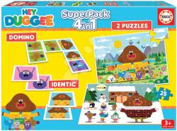 Educa Superpack 4in1 Hey Duggee Educa domino pexeso și 2 puzzle-uri cu 25 piese (EDU19395) Puzzle