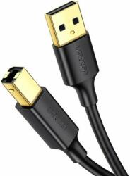 UGREEN US135 USB-A apa - USB-B apa 2.0 Nyomtató kábel - Fekete (1m) (20847)