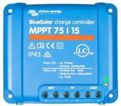 Victron Energy Incarcator solar 12V 24V 15A BlueSolar MPPT 75/15 (12/24V-15A) - VICTRON Energy (SCC010015050R)