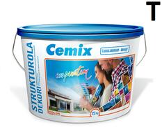 Cemix StrukturOLA Dekor diszperziós vékonyvakolat, kapart 1, 5 mm 4001 white 25 kg