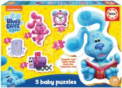Educa Puzzle legkisebbeknek Baby Puzzles Blue´s Clues Educa 5-ábrával 24 hó-tól (19397)