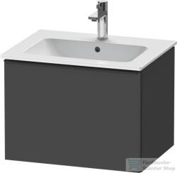 Duravit D-NEO 610x462 mm-es 1 fiókos függesztett szekrény 233663XXX mosdóhoz, Graphite Matt Decor DE426104949 (DE426104949)