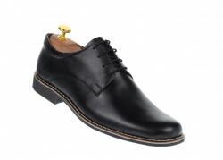 Oferta marimea 41 - Pantofi barbati casual, din piele naturala, Negru - LPANBOX - ciucaleti