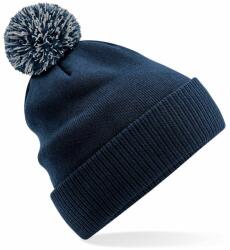 Beechfield Téli sapka pomponnal Snowstar Recycled - Sötétkék / világosszürke (B450R-1000322832)