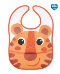 Canpol Babies Hello Little zsebes puha előke - Tigris