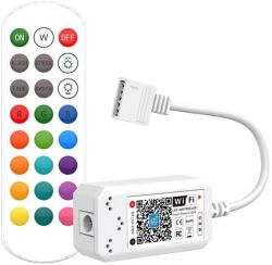 24LED Controller pentru banda LED RGBW 144W WiFi Android iOS + telecomanda subtire RF