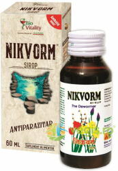 Bio Vitality Nikvorm Sirop pentru Eliminarea Parazitilor Intestinali 60ml