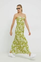 Abercrombie & Fitch ruha zöld, midi, harang alakú - zöld M - answear - 29 990 Ft