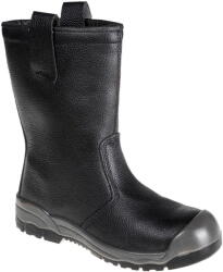 Portwest FW13 - Steel Action bőr Rigger csizma S1P SR, fekete (FW13BKR44) - munkavedelemzona