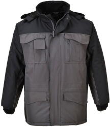 Portwest S562 - Ripstop kéttónusú kabát, fekete/szürke (S562BYRL) - munkavedelemzona
