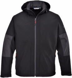 Portwest TK53 - Softshell dzseki kapucnival (3L), fekete (TK53BKRL) - munkavedelemzona