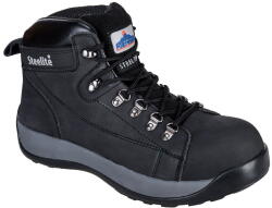 Portwest FW31 - Steelite Mid Cut nubuk védőbakancs SB HRO, fekete (FW31BKR39) - munkavedelemzona