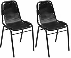 vidaXL 2 db valódi bőr étkezőszék (243721)