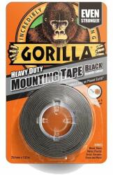Gorilla Fekete (mounting black tape) kétoldalú ragasztószalag 25, 4mm x 1, 52m (3044201) (3044201)