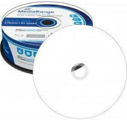 MediaRange BD-R DL 50 GB, Blu-ray - White - Roll 25szt (MR510) - vexio