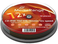 MediaRange CDRW 12x CB 700MB MediaR. 10 pieces (MR235) - vexio