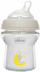 Chicco Стъклено шише Chicco - Natural Feeling, с биберон 0 м+, 150 ml, асортимент (N0238) - ozone
