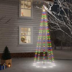 vidaXL Brad de Crăciun, 310 LED-uri colorate, 300 cm, cu țăruș (343556)