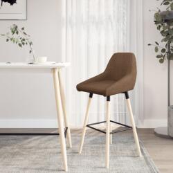 vidaXL Scaun de bar, gri taupe, material textil (338743)