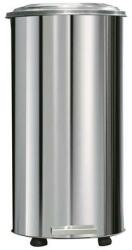 Pedálos tűzálló szemetes, ipari, fém, 70 l, ezüst (UVV12) - papirdepo