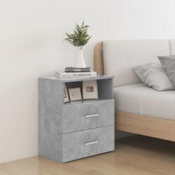vidaXL Noptieră, gri beton, 50x32x60 cm (803280)