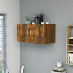vidaXL Dulap de perete, stejar fumuriu, 80x39x40 cm, lemn prelucrat (815513) Raft