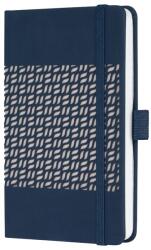 Sigel Jolie notesz, vonalas, gumipánttal, 9, 5x15 cm, Midnight Blue (JN204)