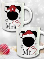 Karácsonyi ajándék szerelmeseknek - Mr. és Mrs. páros bögre