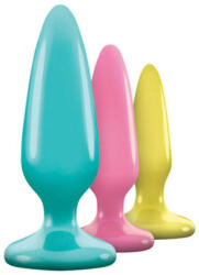 NS Toys Firefly Trainer Kit Multicolor - különböző méretű fenékdugó, sötétben világítóak