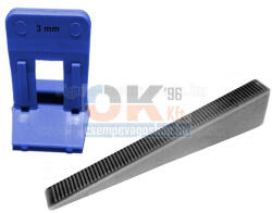 SKT SKT10 lapszintező, 100db ék + 100db talp, 3mm fuga (skt1013cs9) (skt1013cs9)