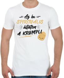 printfashion Spirituális állat - Férfi póló - Fehér (8148743)