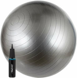 Avento ABS Fitball Silver gimnasztika labda pumpával, 65 cm, ezüst (40200) - pepita